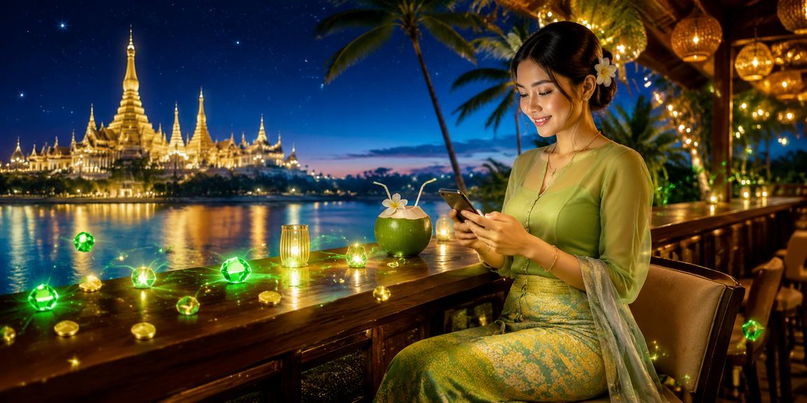 Football betting user depositing money in Myanmar